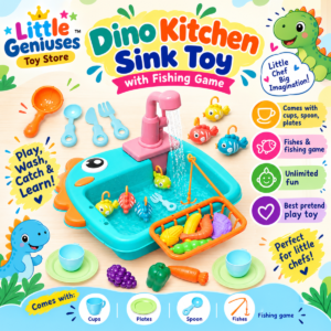 DINO SINK TOY WITH FISHING